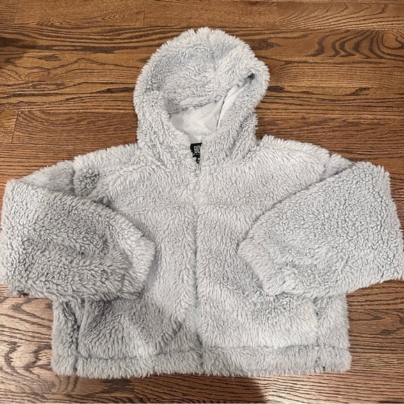 BDG Periwinkle Fleece Crop Jacket - Picture 1 of 2